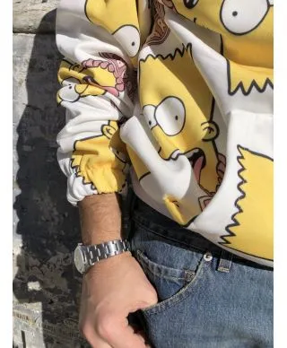 Felpa con cappuccio - Hoodie Bart Simpson