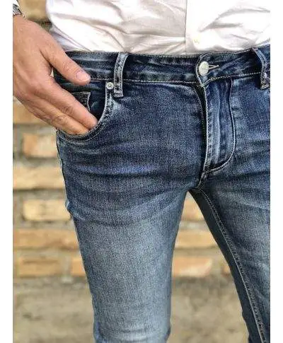 Jeans uomo skinny, cinque tasche - KeyJey