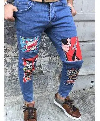 Jeans Skinny, Con toppe