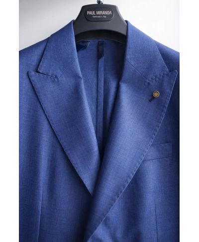 Giacca uomo in misto lino, blu avio - Paul Miranda - Giacche eleganti estive - Gogolfun.it
