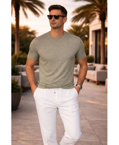 T-shirt uomo 100% Lino - Paul Miranda