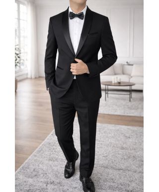 Smoking nero mixabile - Aurelio - Abiti da cerimonia in taglie comode - Gogolfun.it