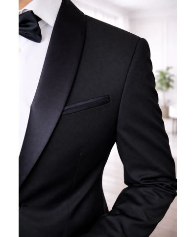 Smoking nero mixabile - Aurelio - Abiti da cerimonia in taglie comode - Gogolfun.it