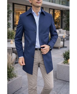 Trench uomo blu - Paul Miranda - Trench e sopra abiti uomo - Gogolfun.it