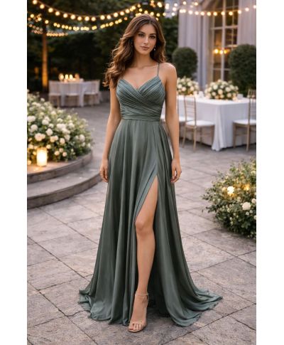 Abito da cerimonia verde salva - Galizia - Cerimonia donna online - Gogolfun.it