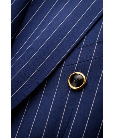 Abito uomo doppiopetto gessato beige - Boris - Abiti uomo eleganti - Gogolfun.it