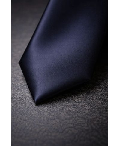 Cravatta blu scuro in raso - Accessori uomo online - Gogolfun.it