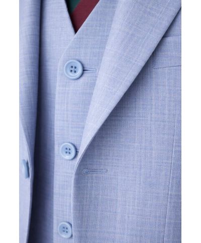 Abito uomo azzurro con gilet - Finlandia - Abiti da uomo eleganti - Gogolfun.it