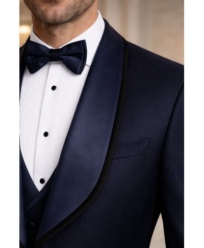 Smoking da sposo blu - Zeus - Abiti e smoking sposo economici - Gogolfun.it