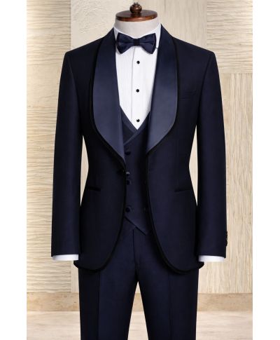Smoking da sposo blu - Zeus - Abiti e smoking sposo economici - Gogolfun.it