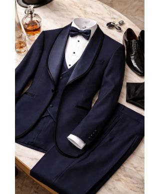 Smoking da sposo blu - Zeus