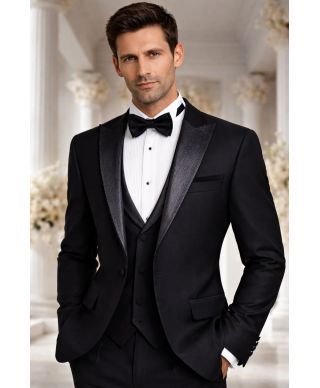 Smoking uomo nero particolare - Colonia - Abiti da sposo - Gogolfun.it
