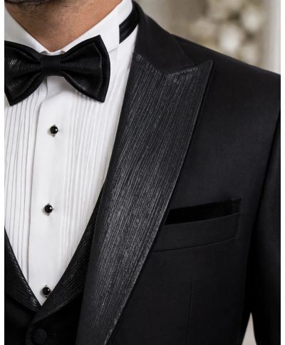 Smoking uomo nero particolare - Colonia - Abiti da sposo - Gogolfun.it