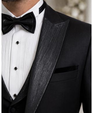 Smoking uomo nero particolare - Colonia - Abiti da sposo - Gogolfun.it