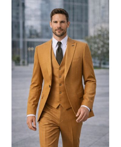 Abito uomo senape - Filadelfia - Abiti uomo particolari - Gogolfun.it