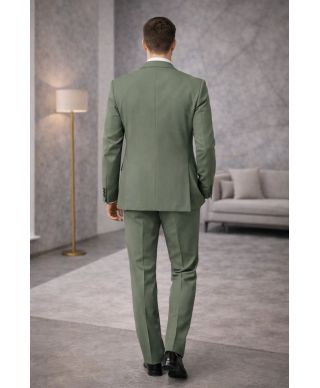 Smoking uomo con gilet, colore verde - Pascal