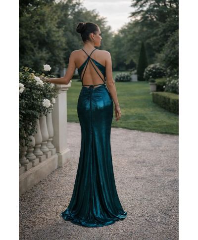 Vestito lungo elegante verde - Sunny