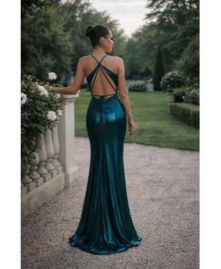 Vestito lungo elegante verde - Sunny