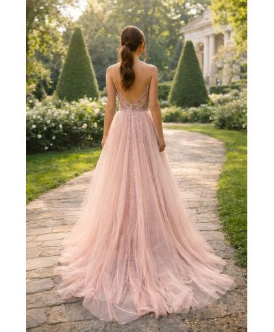 Abito da cerimonia rosa - Milos - Abiti da diciottesimo e matrimoni - Gogolfun.it