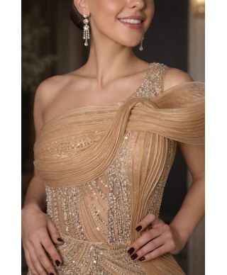 Abito da cerimonia oro - Cornelia