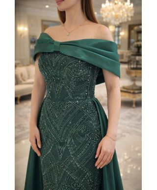 Abito da cerimonia elegante verde - Illusion - Abiti da testimone, mamma della sposa - Gogolfun.it