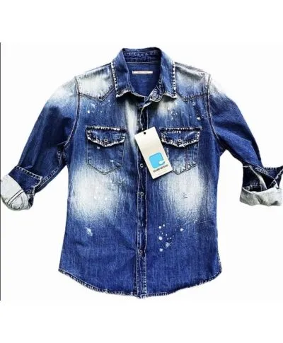 Camicia Jeans uomo - Slim - Usured