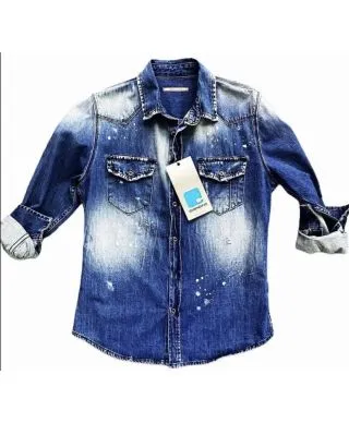 Camicia Jeans uomo - Slim - Usured