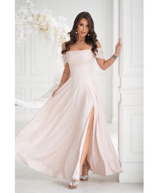 Vestito elegante da cerimonia - Oro - Costa