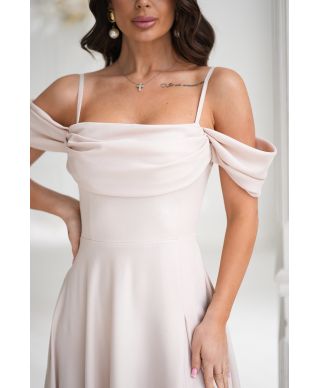 Vestito elegante da cerimonia - Oro - Costa