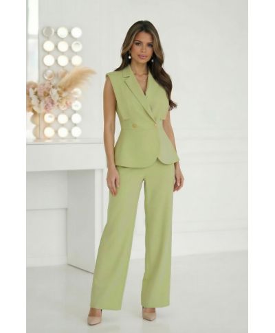 Tailleur donna elegante pistacchio per cerimonie ed eventi raffinati – Acario - gogolfun.it