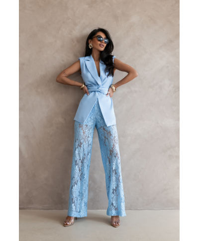 Completo elegante azzurro - Aura - Completi e tailleur donna - Gogolfun.it