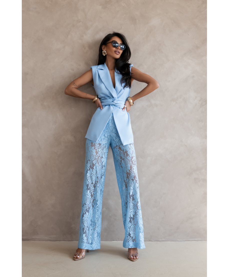 Completo elegante azzurro - Aura - Completi e tailleur donna - Gogolfun.it