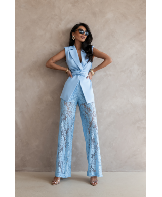 Completo elegante azzurro - Aura - Completi e tailleur donna - Gogolfun.it