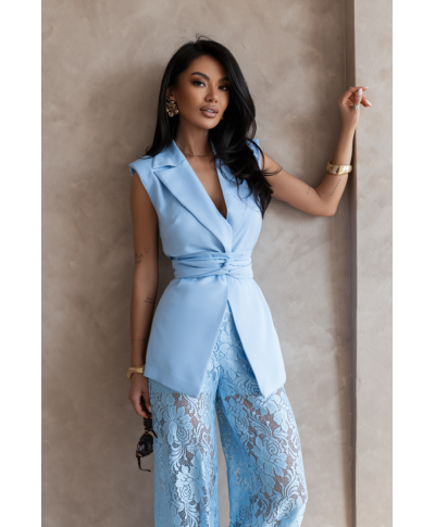 Completo elegante azzurro - Aura - Completi e tailleur donna - Gogolfun.it