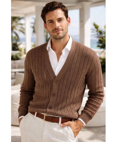 Cardigan uomo con bottoni - Jeff - Abbigliamento uomo online - Gogolfun.it