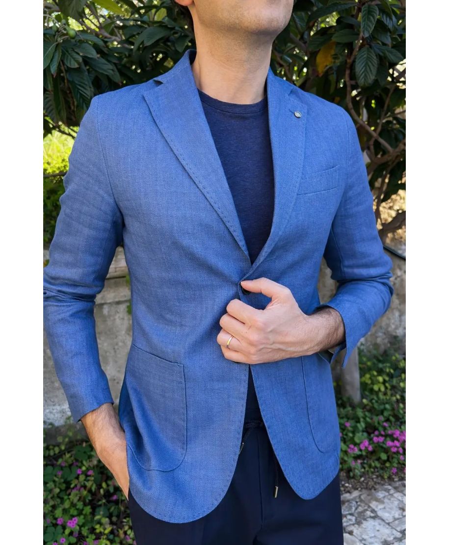 Giacca blu sportiva, Tolosa - Paul Miranda - Abbigliamento uomo online - Gogolfun.it