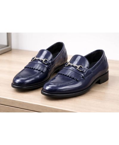 Mocassini uomo, blu - Gogolfun.it