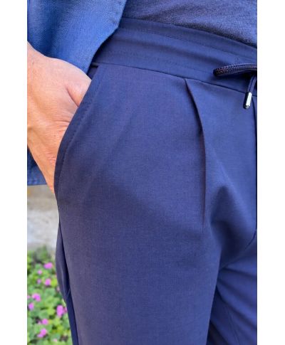Pantaloni con coulisse blu - Paul Miranda - Pantalaccio uomo - Gogolfun.it