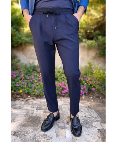 Pantaloni con coulisse blu - Paul Miranda - Pantalaccio uomo - Gogolfun.it