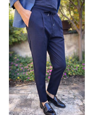 Pantaloni con coulisse blu - Paul Miranda - Pantalaccio uomo - Gogolfun.it