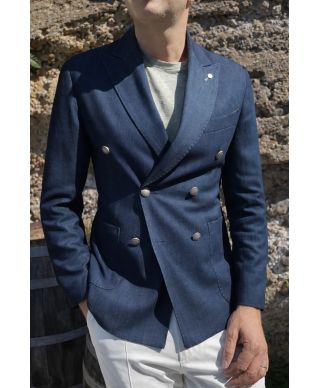 Giacca doppiopetto in denim - Nathaniel - Abbigliamento uomo online - Gogolfun.it