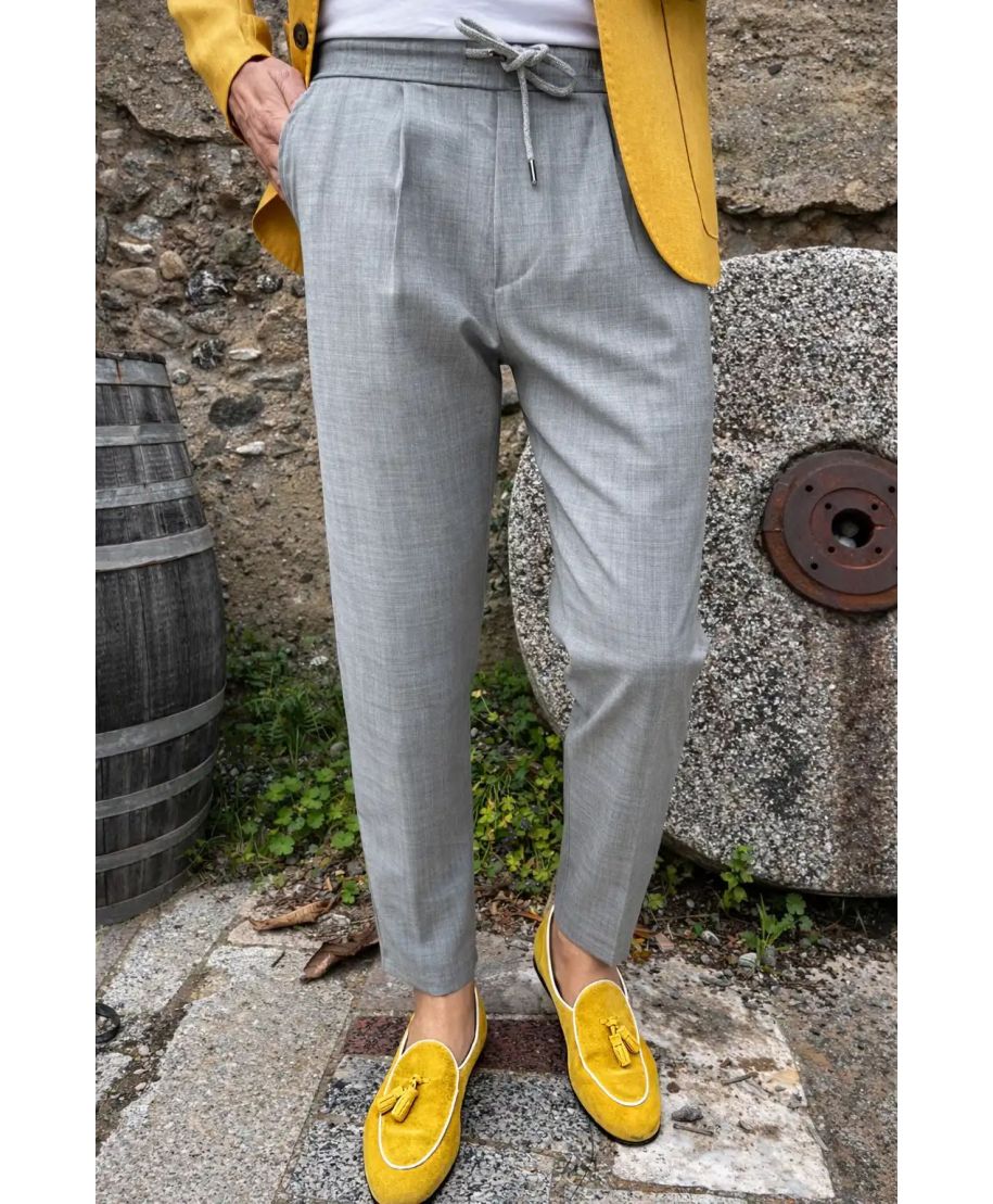 Pantalaccio grigio Paul Miranda - Pantaloni con coulisse online - Gogolfun.it