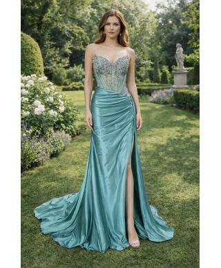 Vestito da cerimonia corpetto gioiello - Skyler - Vestiti da diciottesimo e matrimoni - Gogolfun.it