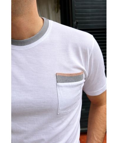 T-shirt uomo bianca - Paul Miranda - Magliette e sottogiacca - Gogolfun.it