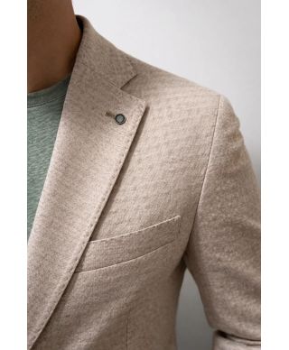 Giacca uomo beige tessuto lavorato - Paul Miranda - Giacche estive, particolari - Gogolfun.it