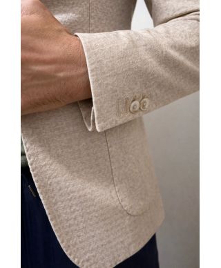 Giacca uomo beige tessuto lavorato - Paul Miranda - Giacche estive, particolari - Gogolfun.it