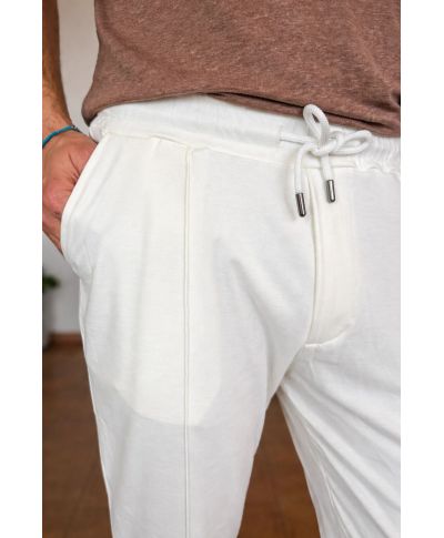 Pantaloni tuta bianchi con coulisse - Paul Miranda - Pantaloni uomo estivi - Gogolfun.it