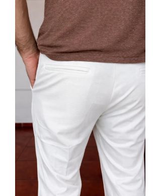 Pantaloni tuta bianchi con coulisse - Paul Miranda