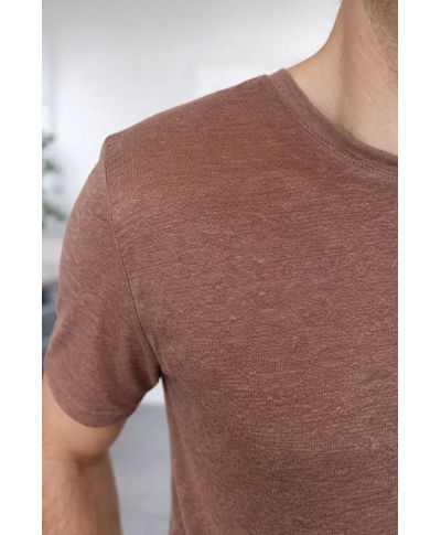 Maglietta uomo in 100% lino - Paul Miranda - Gogoglfun.it