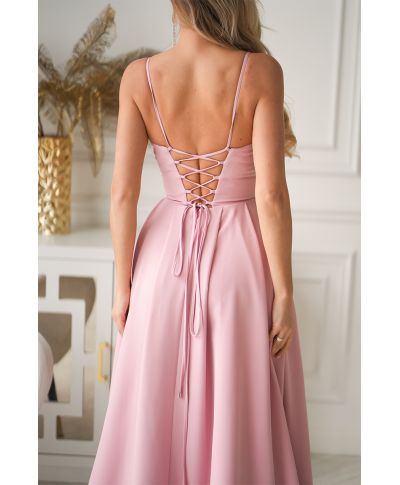 Vestito lungo elegante da cerimonia con gonna ampia – Ravenna